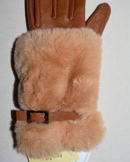 Leather/Faux Fur Ladies Medium LH
