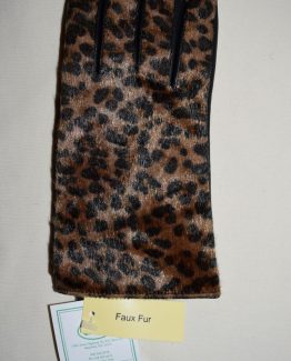 Leopard Print/Faux Fur Ladies Medium RH