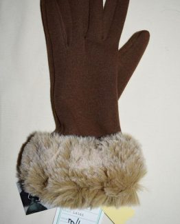 Knit/Faux Fur Ladies Glove Medium/Large LH