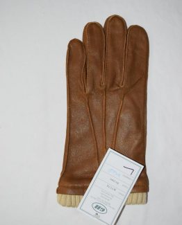 Brown Napa Leather Lined Mens Medium LH