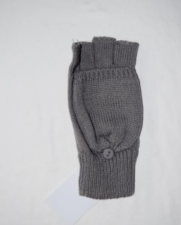 Grey Knit Fingerless/Mitten Mens S/M LH