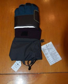 Grey/Aqua/Brown Womens Gore-tex Winter Glove Medium LH