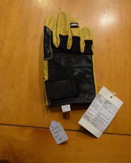 Black/Tan Goatskin Mens Glove Large RH