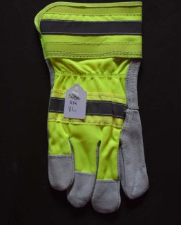 Leather Fluro Work Glove RH XL